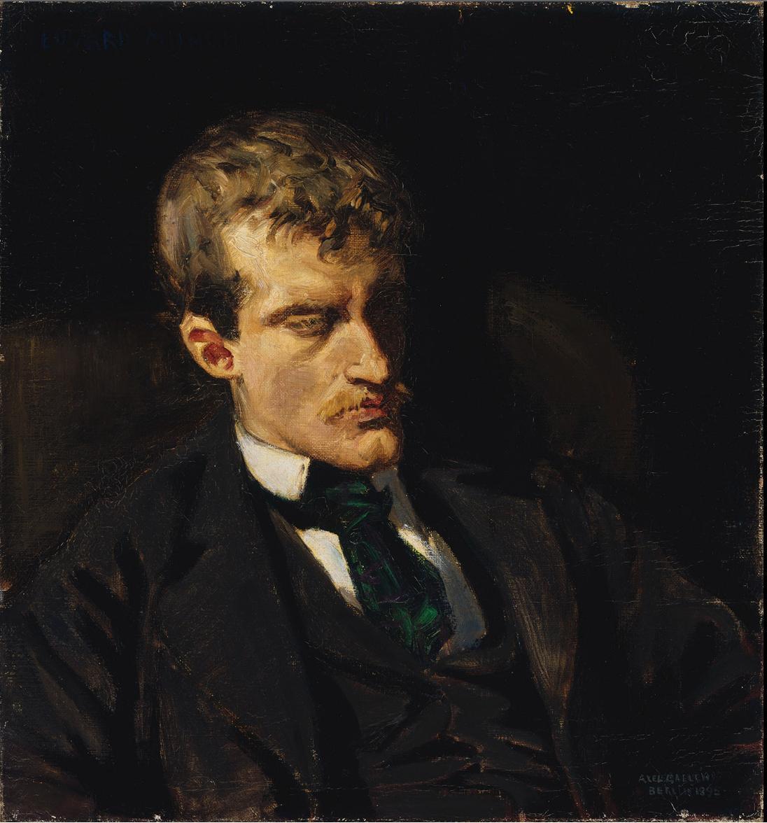 Portrait of Edvard Munch, 1895, Fede Galizia