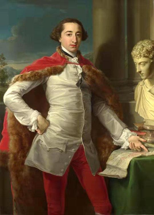 Portrait of a Gentleman,Pompeo Batoni,50x36cm