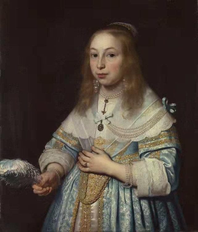 Portrait of a Girl in Pale,Bartholomeus van der Helst,50x43cm