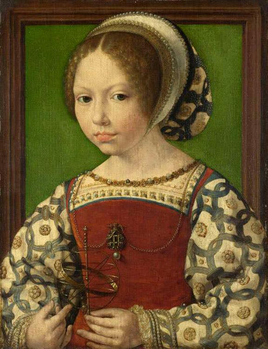 Portrait of a Little Girl,Jan Gossaert Mabuse,38.2x29.1cm