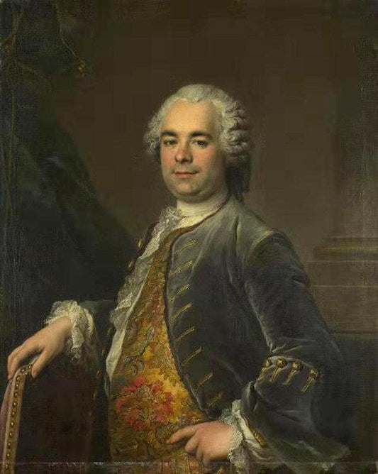 Portrait of a Man,Louis Tocque,50x40cm