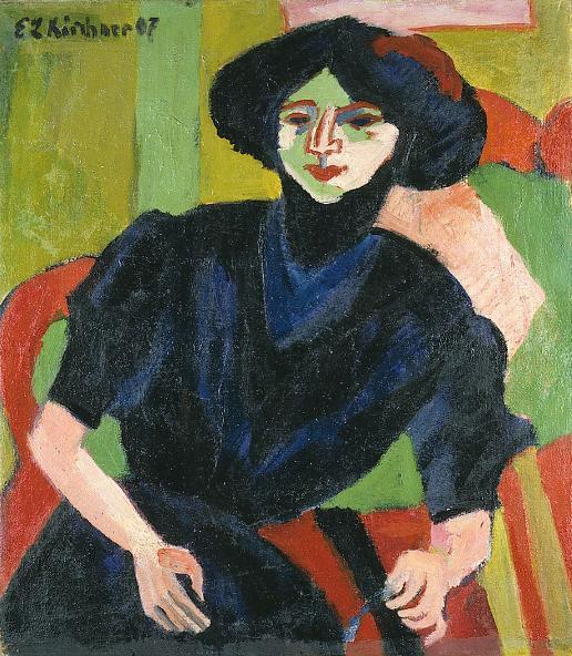 Portrait of a Woman,  Ernst Ludwig Kirchner