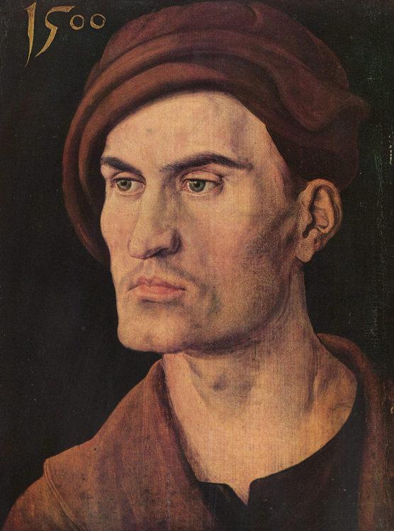 Portrait of a young man,nee Rieter,Albrecht Durer,29x21cm