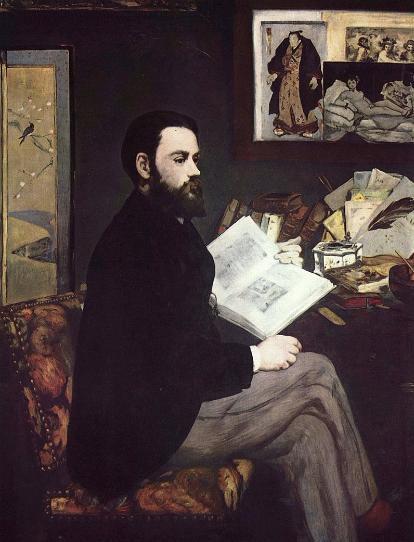 Portrait of Émile Zola,   Édouard Manet