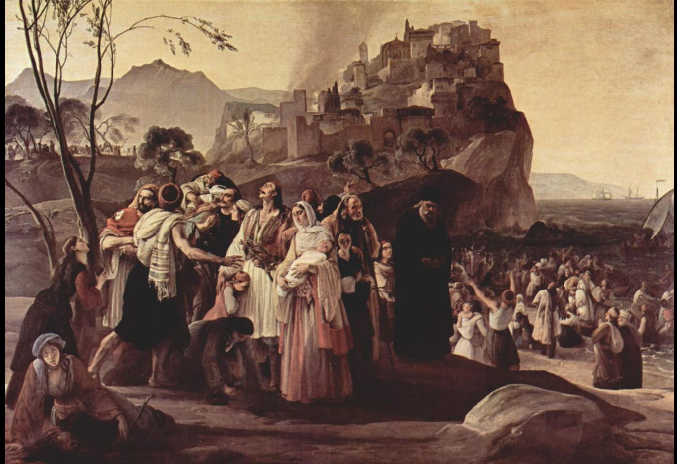 Refugees of Parga (1831), Francesco Hayez