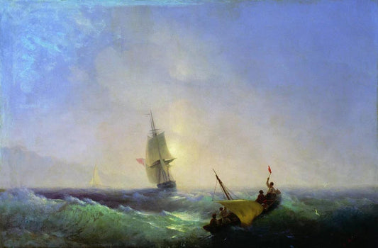 Rescuers from the shipwreck,Ivan Ayvazovsky,1817-1900