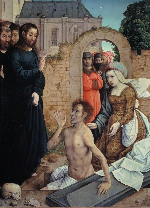 Resurrection of Lazarus， Juan de Flandes