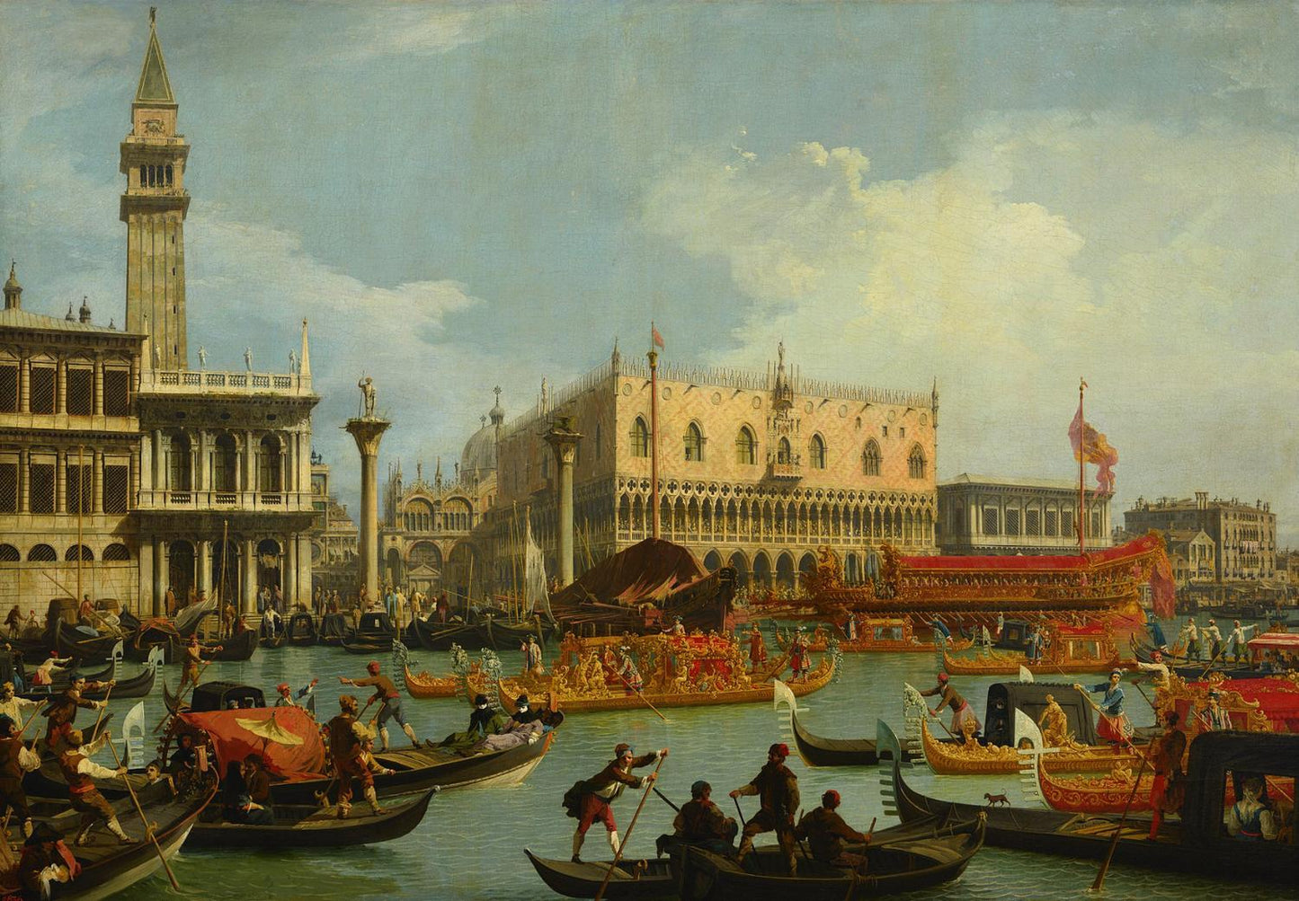 Return of the Bucintoro to Molo on Ascension Day, Canaletto