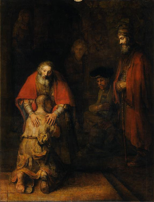 Return of the Prodigal Son,Rembrandt van rijn,50x40cm