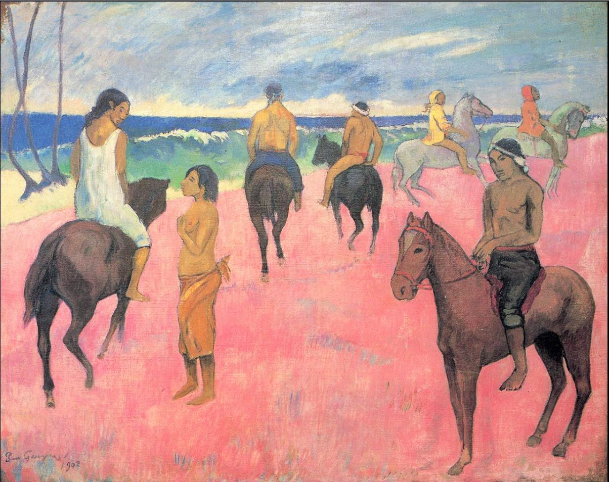 Riders on the Beach, 1902, Paul Gauguin
