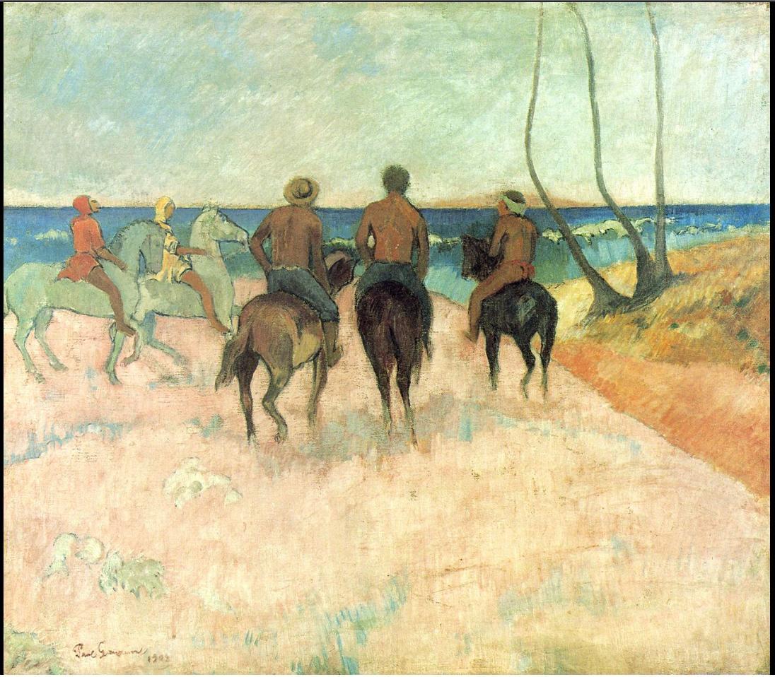 Riders on the Beach, 1902, Paul Gauguin