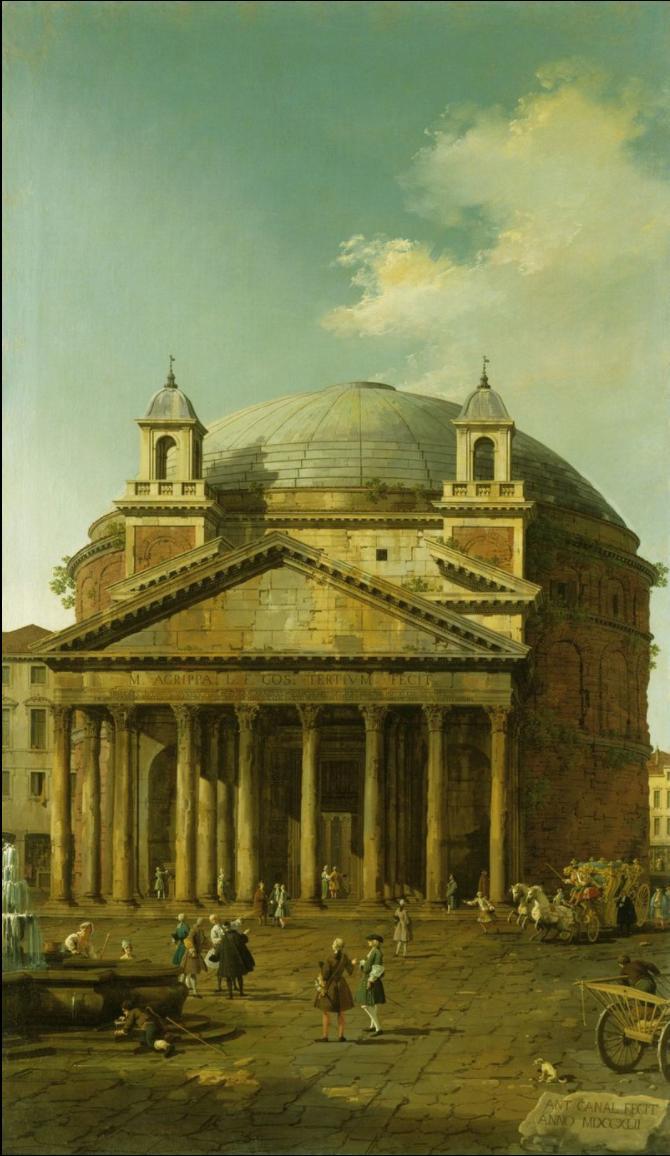 Rome, The Pantheon, Canaletto