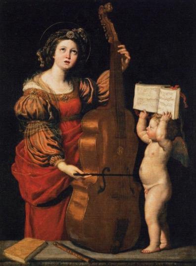 Saint Cecilia Playing the Viol, Domenichino