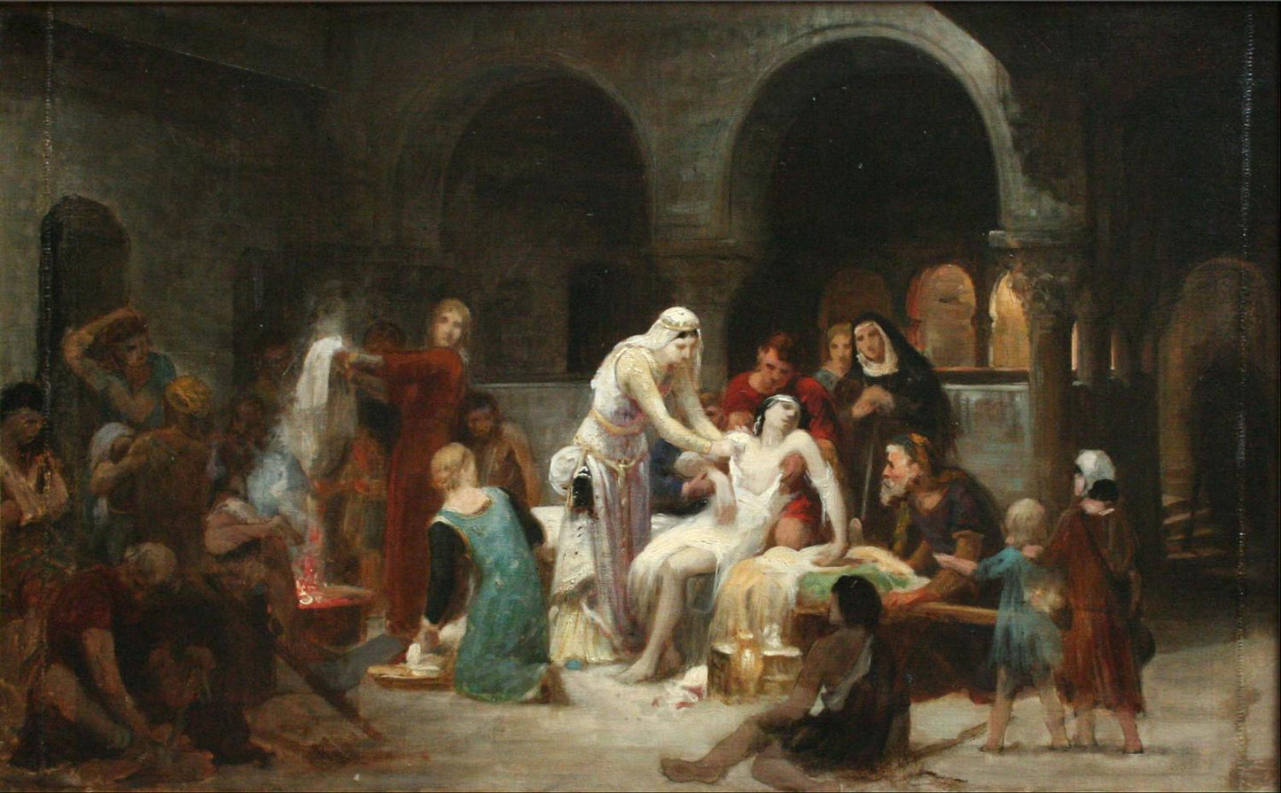 Saint Elizabeth of Hungary Curing Sick, Pierre Auguste Cot