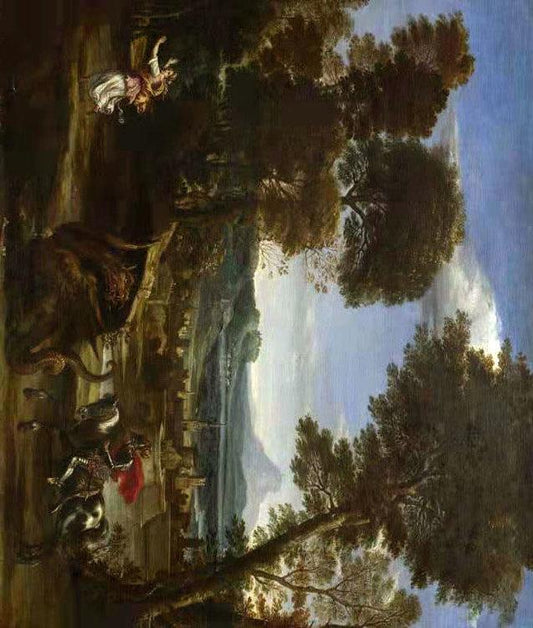 Saint George Killing the Dragon,Domenichino,52.7x61.8cm