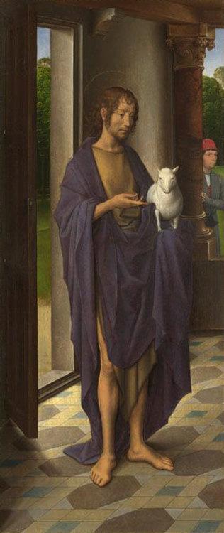 Saint John the Baptist,Hans Memling,57.5x17.3cm