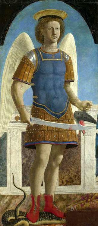 Saint Michael,Piero della Francesca,80x35cm