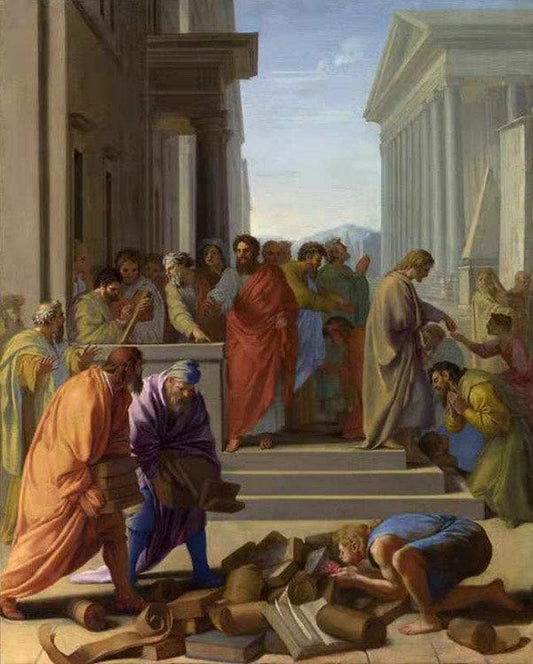 Saint Paul Preaching at Ephesus,Eustache Le Sueur,50x40cm