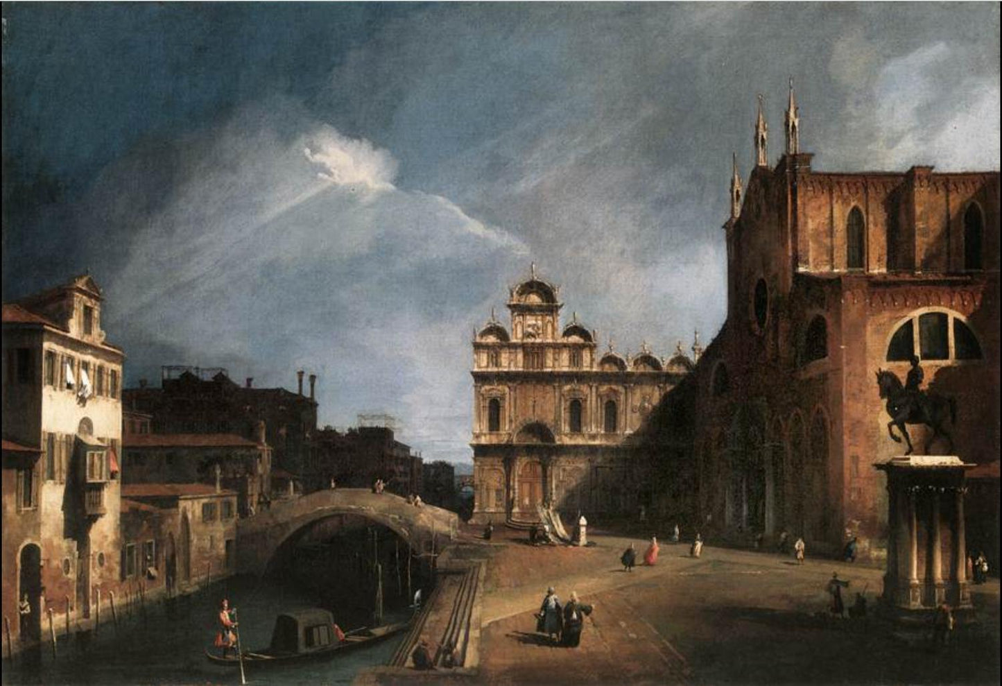 Santi Giovanni e Paolo the Scuola di San Marco, Canaletto