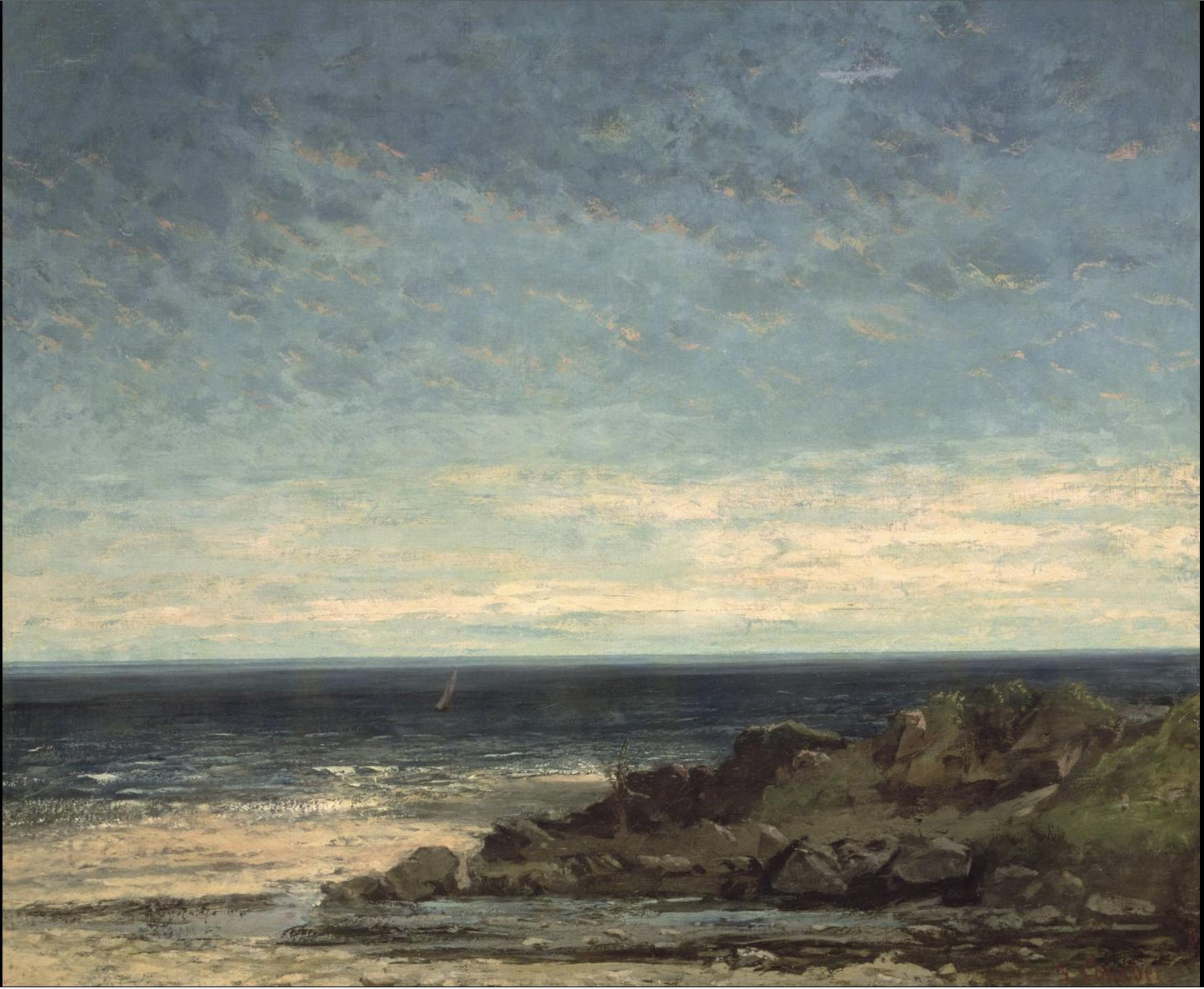 Sea Coast in Normandy, 1867, Jean Désiré Gustave Courbet