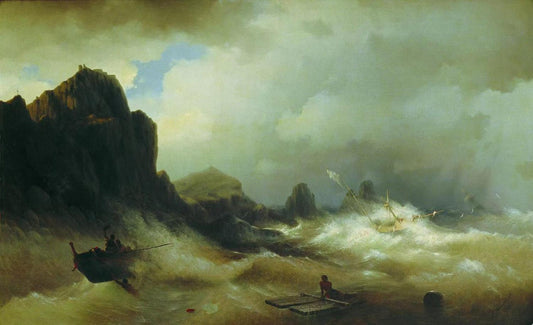 Shipwreck,Ivan Ayvazovsky,1817-1900