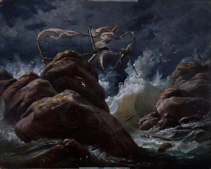 Shipwreck ,Knud Baade,1808-1879
