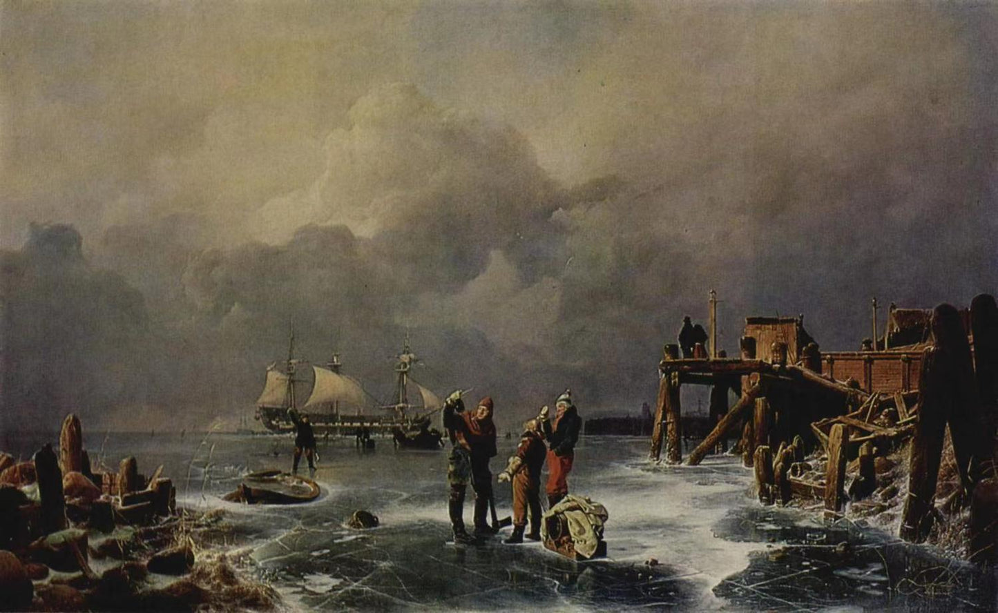 Shore of the Frozen Sea,Andreas Achenbach,1815-1910