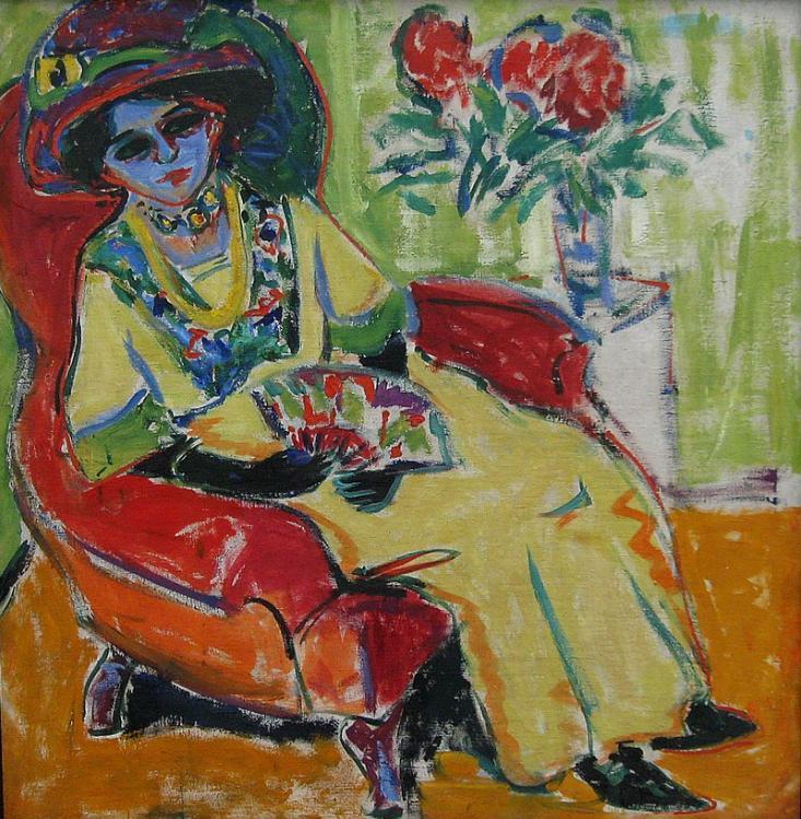 Sitting Woman  Ernst Ludwig Kirchner