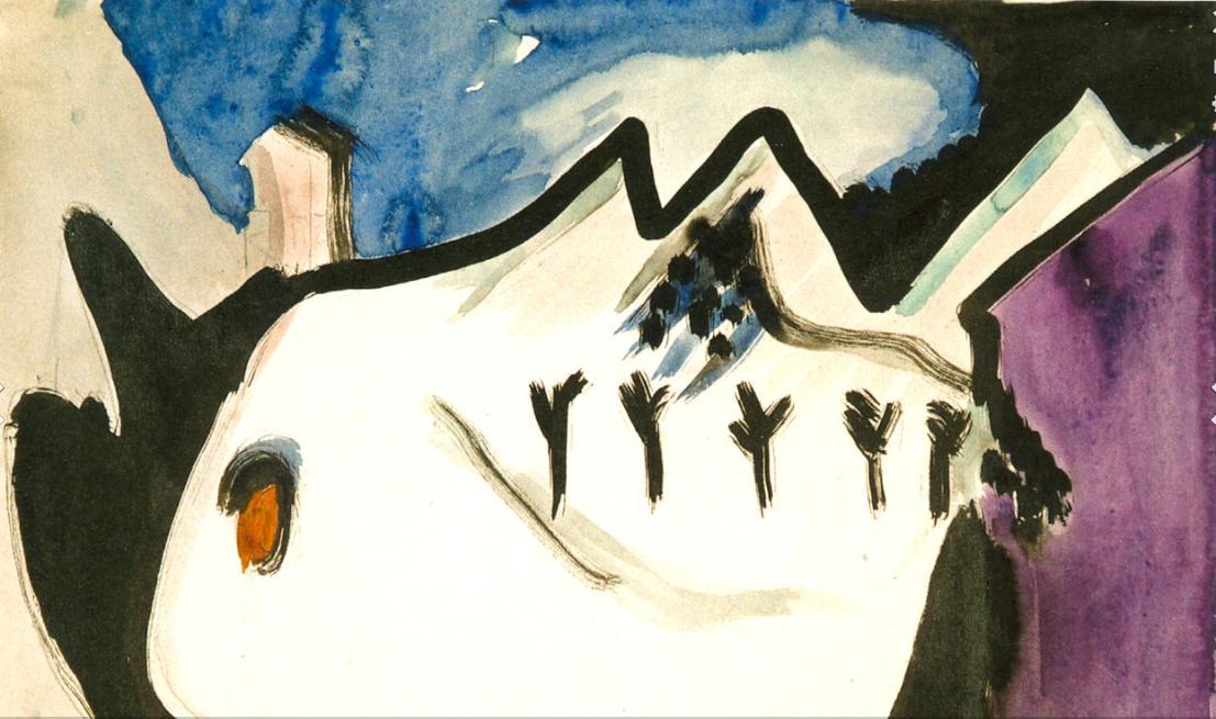 Snowy landscape, Ernst Ludwig Kirchner