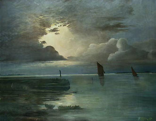Sonnenuntergang am Meer,Andreas Achenbach