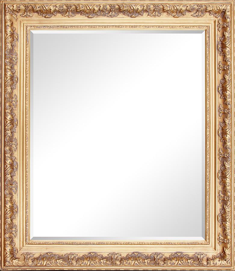 Spegel i guld, yttermått 67x77 cm