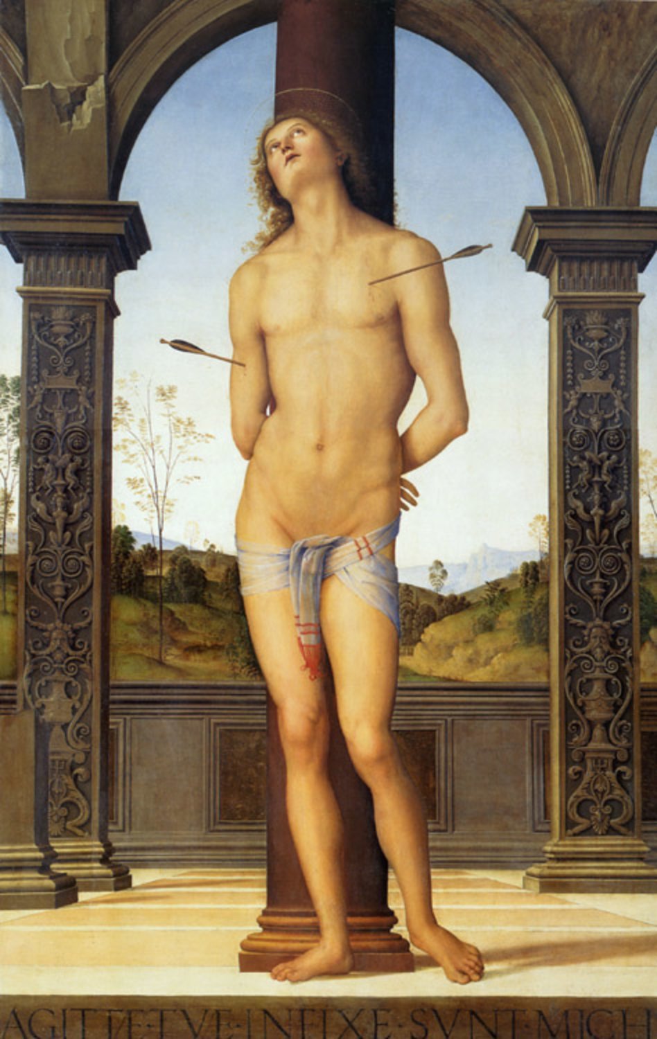 St Sebastian,Pietro Perugino,60x38cm