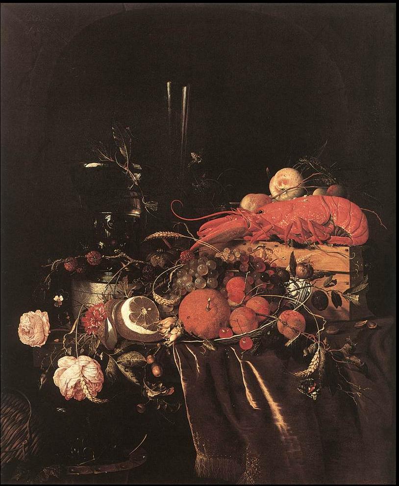 Still Life, Fruit, Flowers, Lobster, Jan Davidsz. de Heem