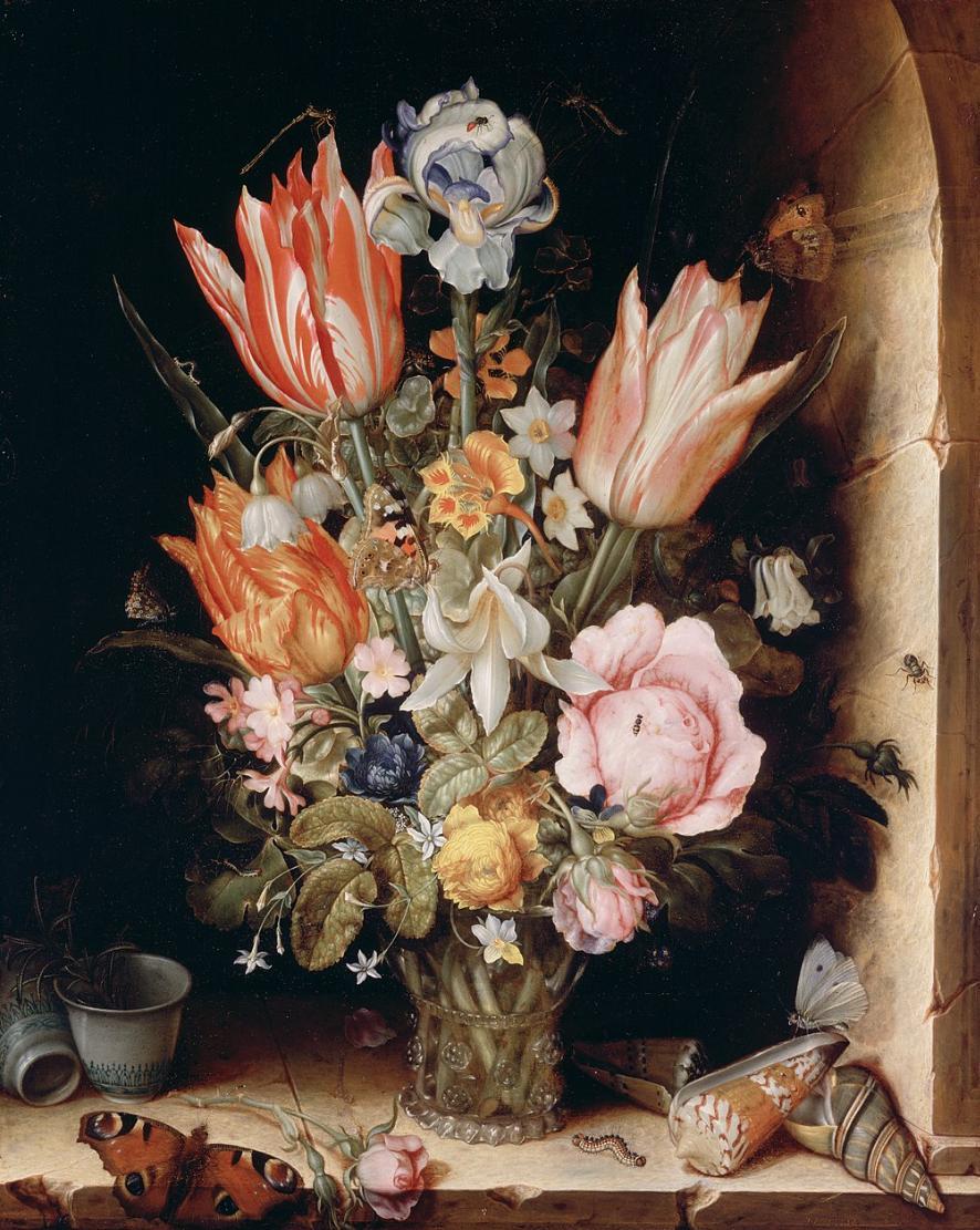 Still Life with Flowers in a Vase, Christoffel van den Berghe
