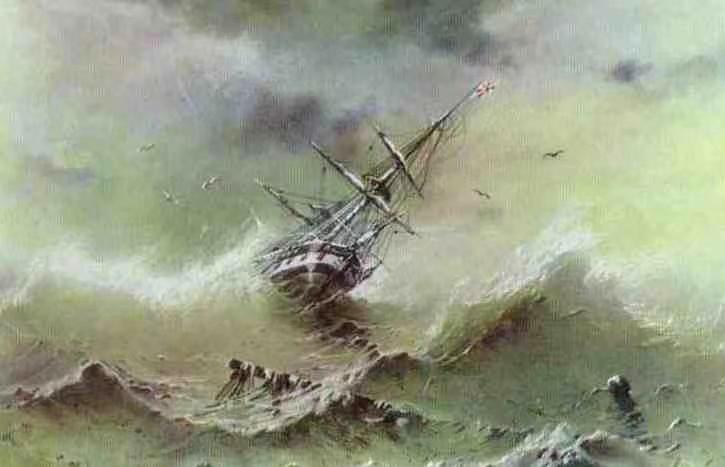 Storm,Ivan Ayvazovsky,1817-1900