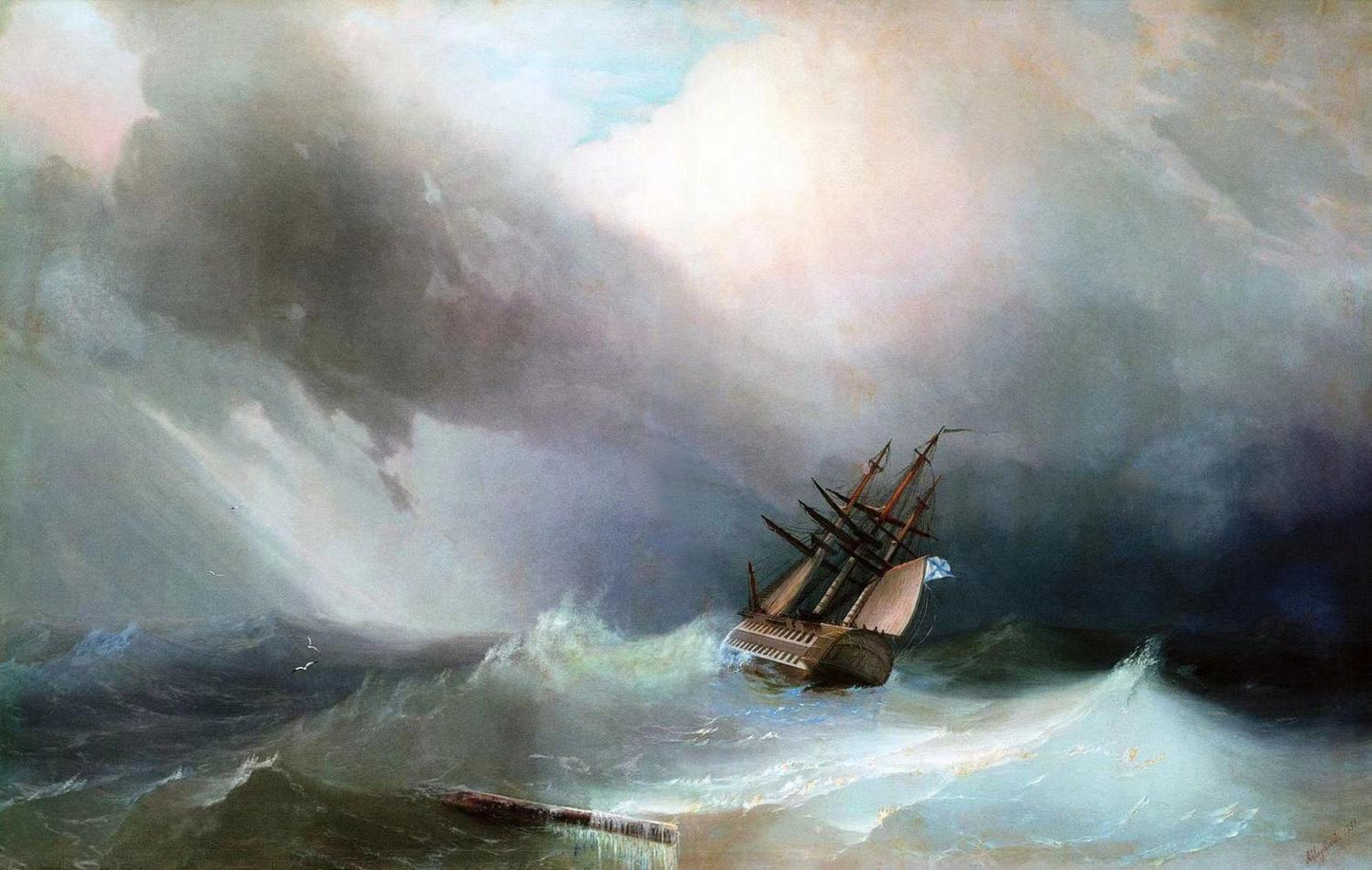 Storm,Ivan Ayvazovsky,1817-1900