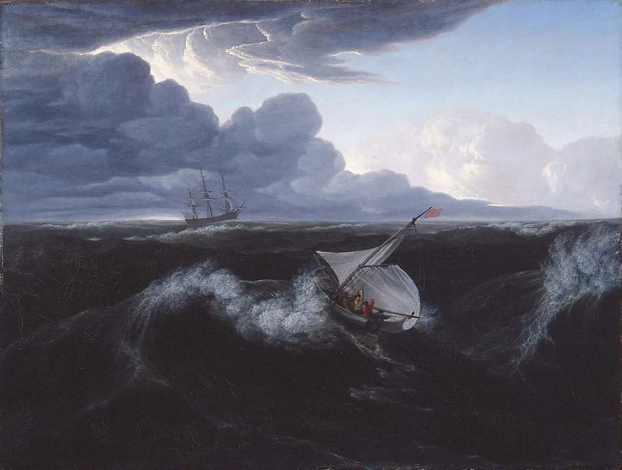 Storm Rising at Sea.,  Washington Allston