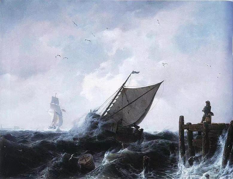 Storm on the Black Sea,Andreas Achenbach