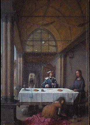 Supper in the House of Simon the Pharisee， Juan de Flandes