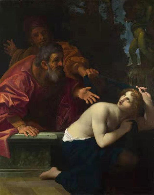 Susannah and the Elders,Ludovico Carracci,50x40cm