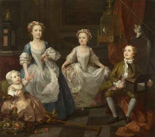 THe Graham Children,William Hogarth,50x44cm