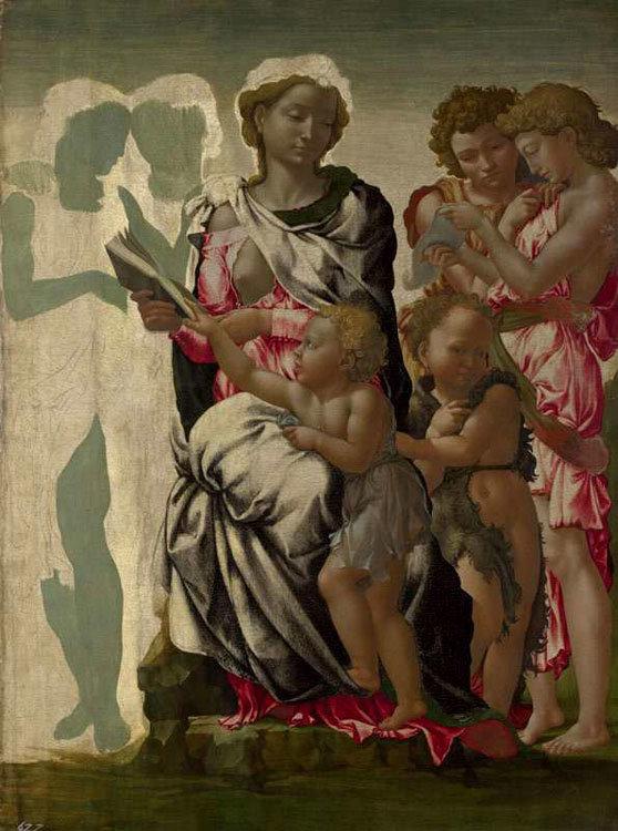 THe Madonna and Child with Saint,Michelangelo Buonarroti,50x37cm