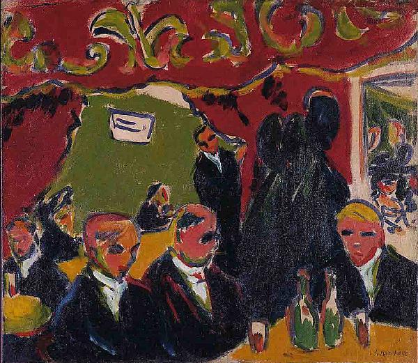 Tavern,  ,  Ernst Ludwig Kirchner