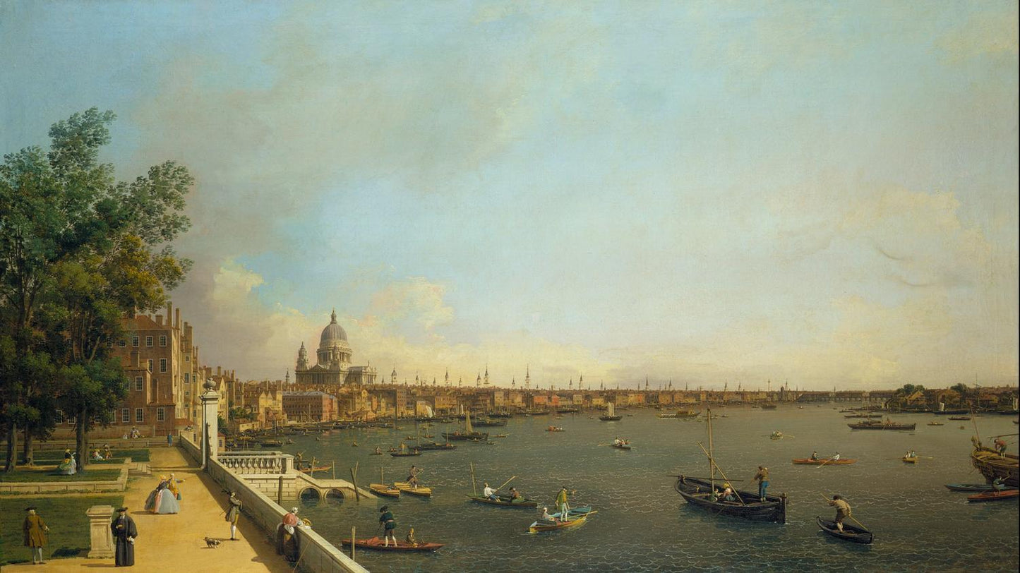Thames from Somerset House Terrace towards City, Canaletto