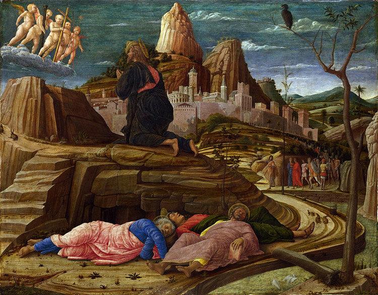 The Agony in the Garden,Andrea Mantegna,50x40cm