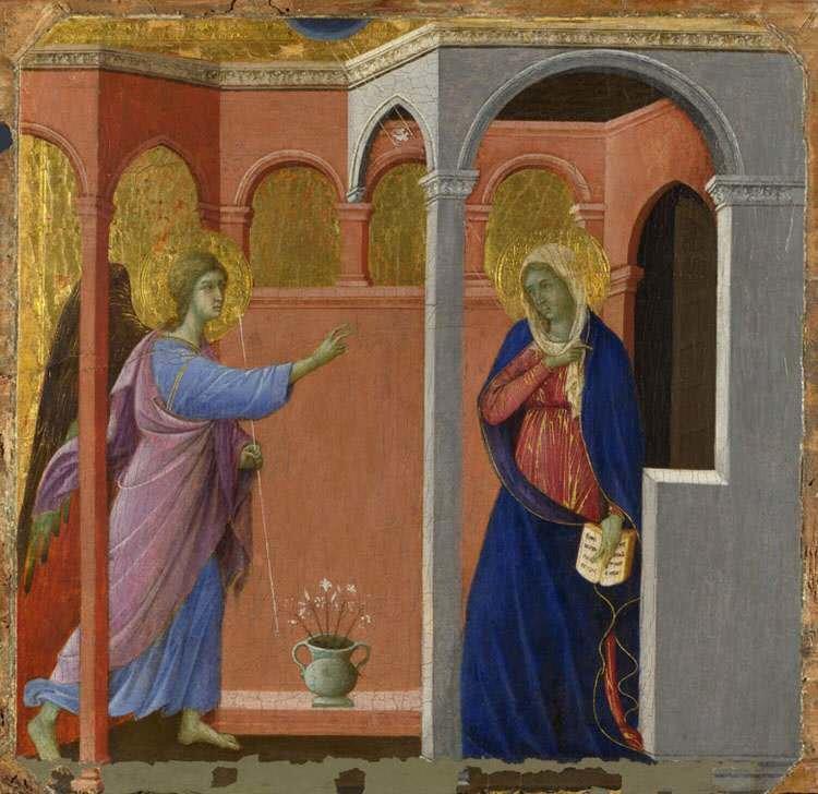 The Annunciation,Duccio,50x50cm