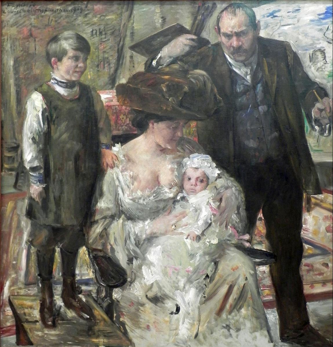 The Artist and His Family (1909), Lovis Corinth