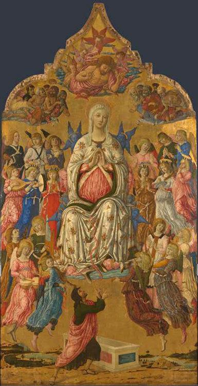 The Assumption of the Virgin,Matteo Di Giovanni,80x40cm