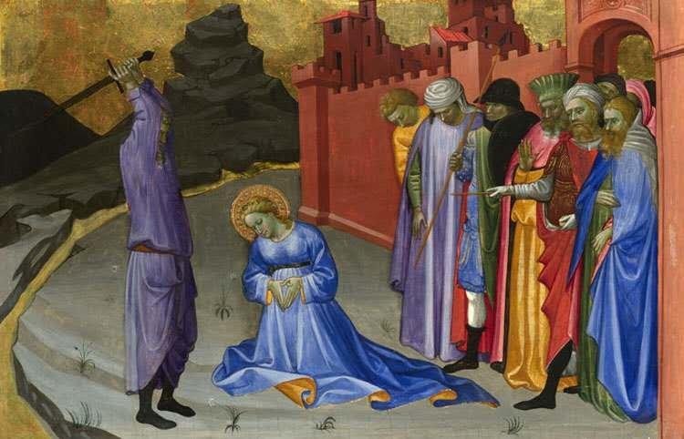 The Beheading of Saint Catherine,Gherardo Starnina,40.5x63cm