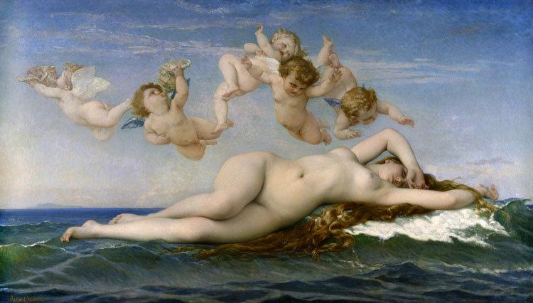 The Birth of Venus,Alexandre Cabanel,60x34cm
